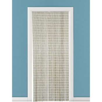 Vliegengordijn/deurgordijn PVC tube beige - 90 x 220 cm - Insectenwerende vliegengordijnen