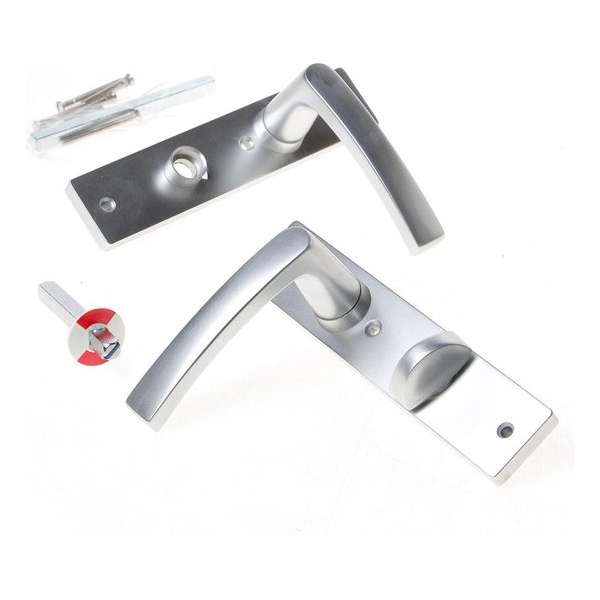 Nemef Deurkrukgarnituur F1 DIN links 3251 WC 8 x 72mm Nemef Deurkrukgarnituur F1 DIN links 3251 WC 8 x 72mm