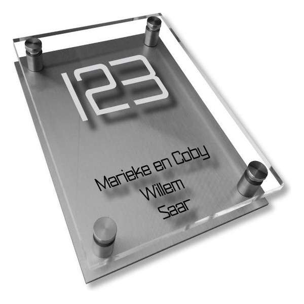 Namen enzo! Naambordje RVS | Acrylglas 20x30 cm Namen enzo! Naambordje RVS | Acrylglas 20x30 cm