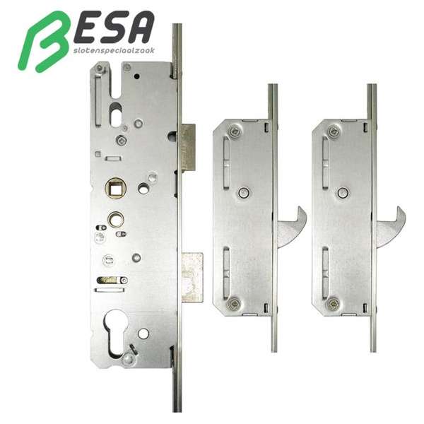 KFV Meerpuntsluiting AS2500 92/40 met 2 haken Voorplaat: 16mm KFV Meerpuntsluiting AS2500 92/40 met 2 haken Voorplaat: 16mm
