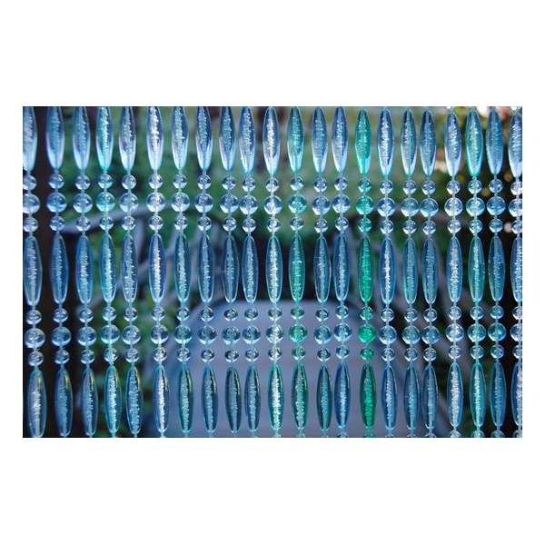 La Tenda Deurgordijn Kralengordijn Stresa 2 120x230cm blauw La Tenda Deurgordijn Kralengordijn Stresa 2 120x230cm blauw