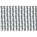 Vliegen deurgordijn transparant/zwart 93 x 230 cm - Vliegenwerend