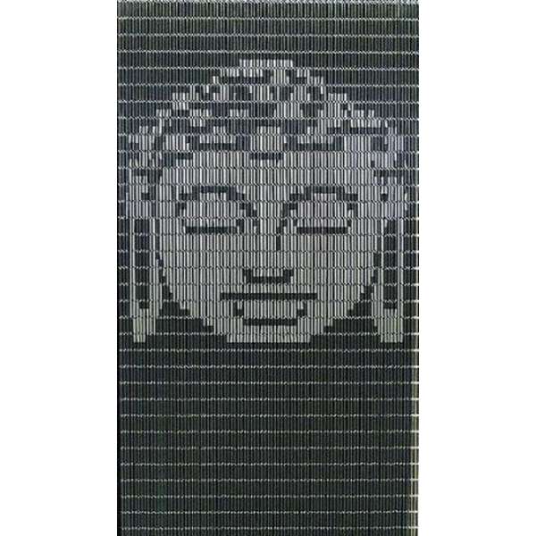Vliegengordijn hulzen doe het zelf pakket Buddha antraciet-zilver 90x210cm Vliegengordijn hulzen doe het zelf pakket Buddha antraciet-zilver 90x210cm