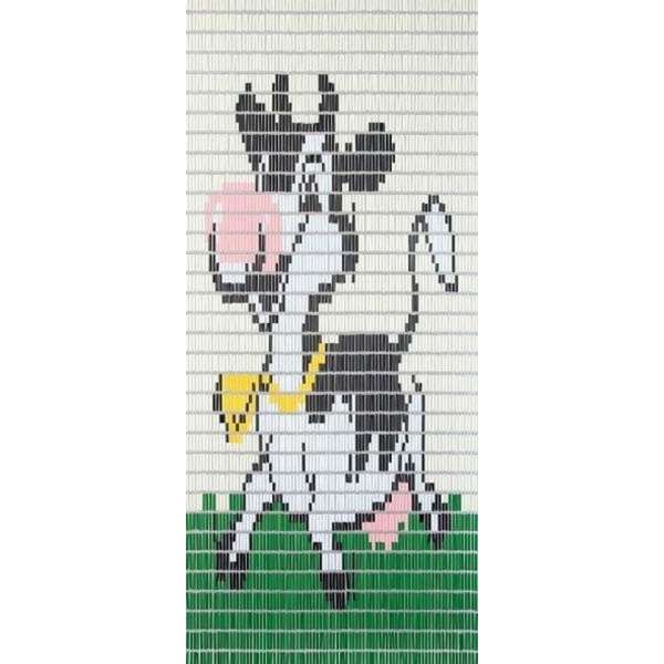 Sun-arts Vliegengordijn Koe - Hulzen - 232 X 100 Cm - Pvc - Wit/groen Sun-arts Vliegengordijn Koe - Hulzen - 232 X 100 Cm - Pvc - Wit/groen