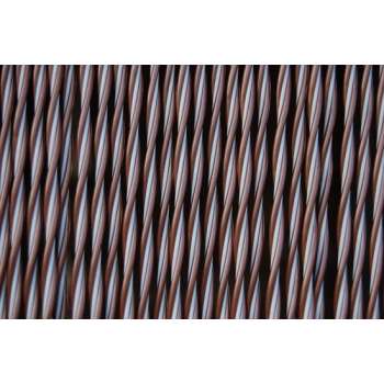 Vliegengordijn Padova 2, 90x210 cm. Grijs/bruin-Wit