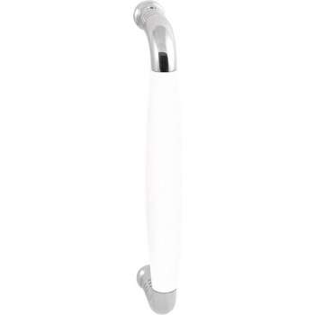 GPF4926.49A deurgreep Ika RVS gepolijst/wit gebogen 130x60/114mm