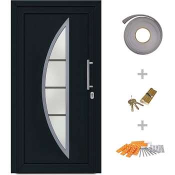 vidaXL Voordeur 98x190 cm antraciet