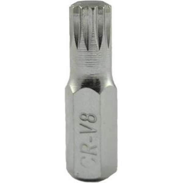 JBM Tools | M8 inbussleutel met xzn-bit 8mm - verchroomd JBM Tools | M8 inbussleutel met xzn-bit 8mm - verchroomd