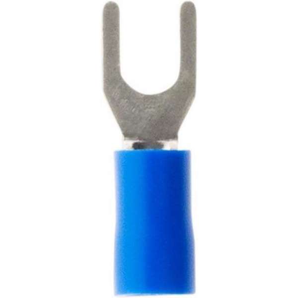 Zenitech Kabelschoentjes Vork 4 Mm Ø1,22 - 2,28 Mm 10 Stuks Blauw Zenitech Kabelschoentjes Vork 4 Mm Ø1,22 - 2,28 Mm 10 Stuks Blauw