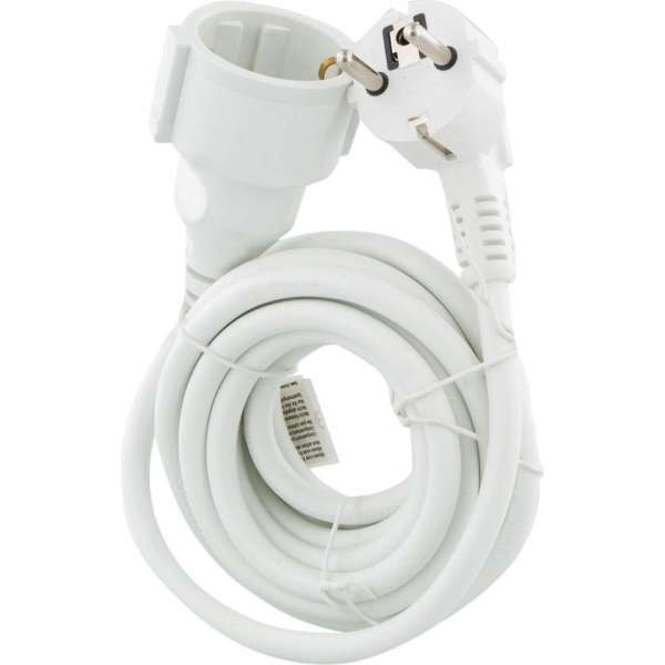 Verlengsnoer - randaarde - 2500W - 3 x 1.5 mm² - 3 m - wit Verlengsnoer - randaarde - 2500W - 3 x 1.5 mm² - 3 m - wit
