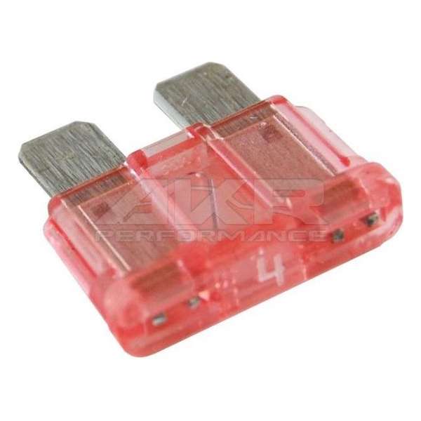 Standaard Steekzekeringen - Auto/Camper/Boot - 4A Roze (10 stuks) Standaard Steekzekeringen - Auto/Camper/Boot - 4A Roze (10 stuks)