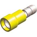 Half-geïsoleerde kabelschoen man - 5 mm - geel - 10 stuks