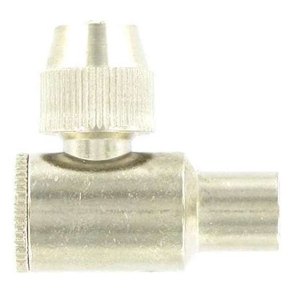 Kopp coaxstekker haaks man 6,5mm metaal Kopp coaxstekker haaks man 6,5mm metaal