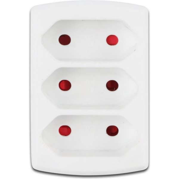 Stekker - Igia Vonkya - 3680W - 3 Stopcontacten - Mat Wit - Kunststof | Nederland Stekker - Igia Vonkya - 3680W - 3 Stopcontacten - Mat Wit - Kunststof | Nederland