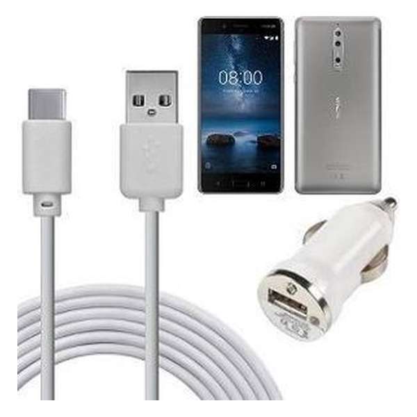 Nokia 8 Autolader USB C Nokia 8 Autolader USB C