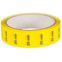Gele kabeltape met opdruk: 20 mtr (020.0813)