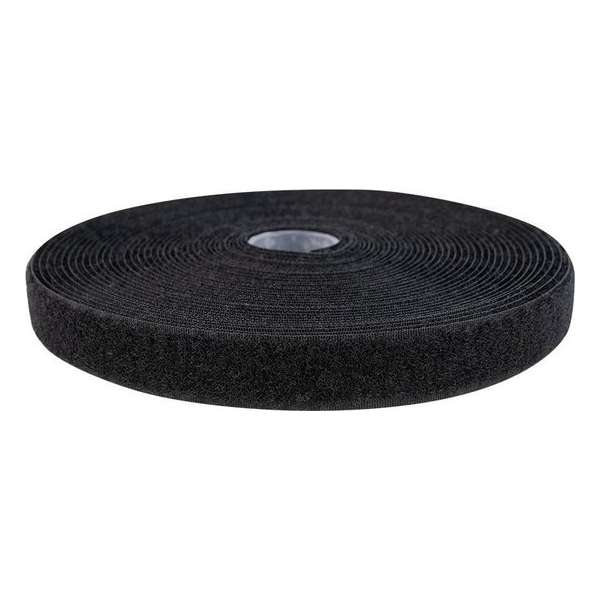 Klittenband - 10 Meter Zwart - 20mm Naaibaar Lus Zachte Kant Zwart Klittenband - 10 Meter Zwart - 20mm Naaibaar Lus Zachte Kant Zwart