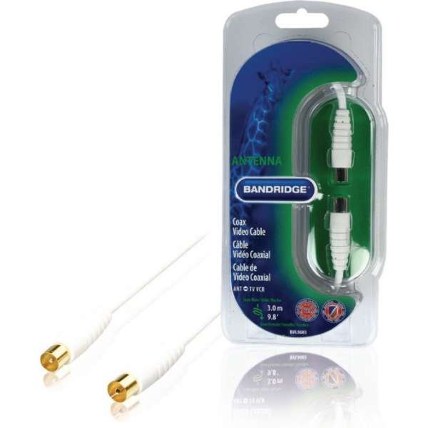 Bandridge - Bandridge Bvl8603 Digitale Coax Kabel 3.0 M - 30 Dagen Niet Goed Geld Terug Bandridge - Bandridge Bvl8603 Digitale Coax Kabel 3.0 M - 30 Dagen Niet Goed Geld Terug