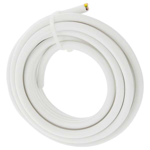 Huishoudkabel – VMVL – 3 x 1.5 mm² – 5 m – wit Huishoudkabel – VMVL – 3 x 1.5 mm² – 5 m – wit