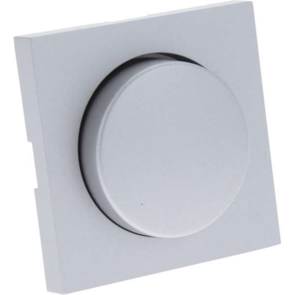 Q-Link S–Line centraalplaat – met knop – voor dimmer – aluminium Q-Link S–Line centraalplaat – met knop – voor dimmer – aluminium