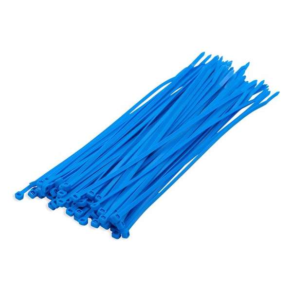200x stuks kabelbinder / tie rips nylon blauw 20 x 0,36 cm - bundelbanden - tiewraps / tie ribs / kabelbinders 200x stuks kabelbinder / tie rips nylon blauw 20 x 0,36 cm - bundelbanden - tiewraps / tie ribs / kabelbinders