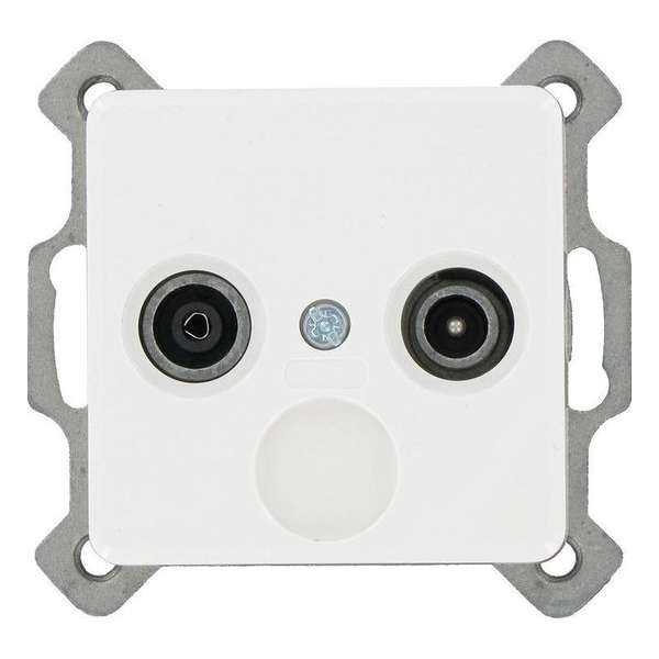 KOPP type Milano TV-FM coax wandcontactdoos | WIT KOPP type Milano TV-FM coax wandcontactdoos | WIT