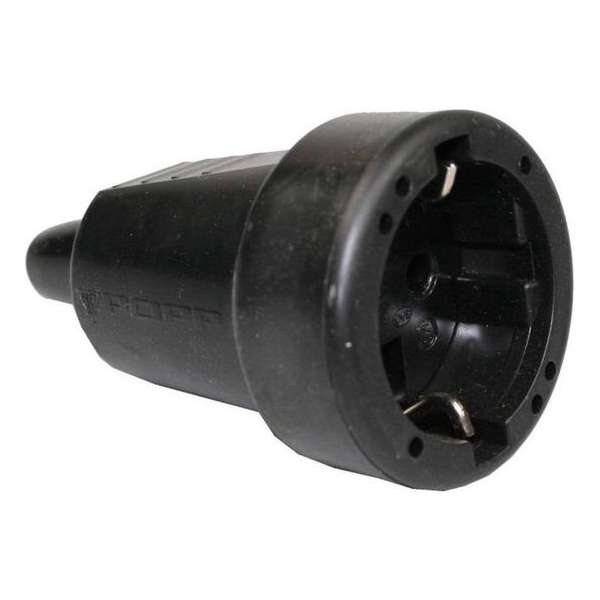 Stekker Pvc Contra Zwart + Ra Stekker Pvc Contra Zwart + Ra