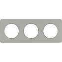 Schneider Electric Odace afdekraam 3-voudig aluminium