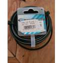 EGT Kabel 2x0.75 Ovaal zwart 5m