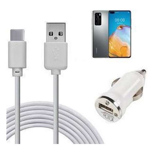 Huawei P40 Autolader USB C Huawei P40 Autolader USB C