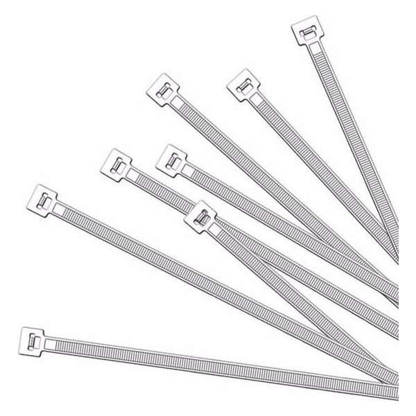 100x Kabelbinders tie-wraps - 370 x 4.8 mm - witte ribs 100x Kabelbinders tie-wraps - 370 x 4.8 mm - witte ribs