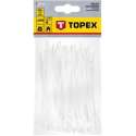 Kabelbinders / Tie-rips 2,5 x 100 mm WIT, 100 stuks