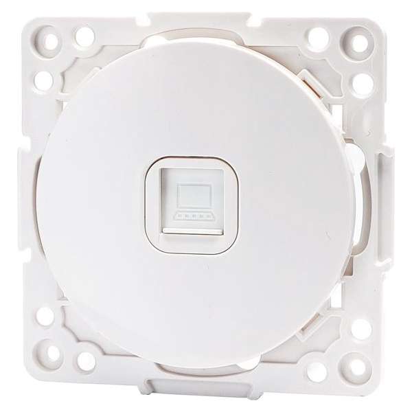 UTP RJ45 Stopcontact - Wandcontactdoos - Igan Jura - Inbouw - Rond - Kunststof - 1-voudig UTP CAT6 - Wit UTP RJ45 Stopcontact - Wandcontactdoos - Igan Jura - Inbouw - Rond - Kunststof - 1-voudig UTP CAT6 - Wit