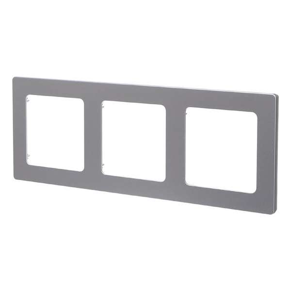 Afdekraam - Aigi Jura - 3-voudig - Vierkant - Kunststof - Zilver - BES LED Afdekraam - Aigi Jura - 3-voudig - Vierkant - Kunststof - Zilver - BES LED