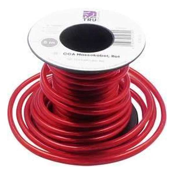 TRU COMPONENTS 1568965 Massakabel 1 x 2.50 mm² Rood 5 m TRU COMPONENTS 1568965 Massakabel 1 x 2.50 mm² Rood 5 m