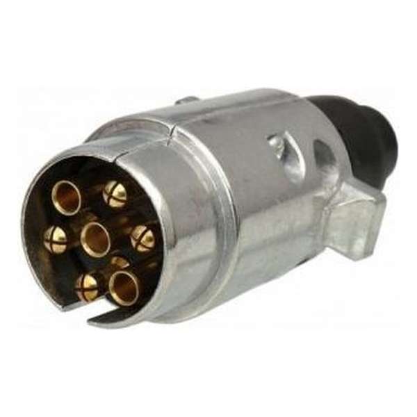 Stekker 7 polig Aluminium 12V