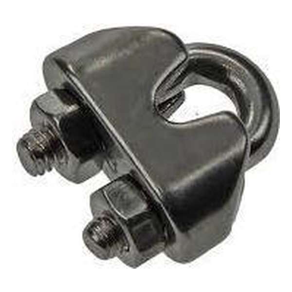 Mack - Staaldraadklem - Verzinkt - 4 stuks x 3 mm Mack - Staaldraadklem - Verzinkt - 4 stuks x 3 mm