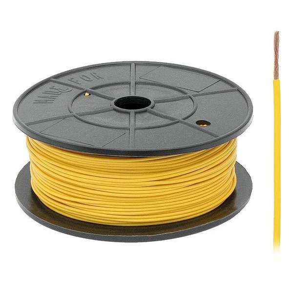 FLRY -B kabel - 1x 0,75mm - Geel - Per meter