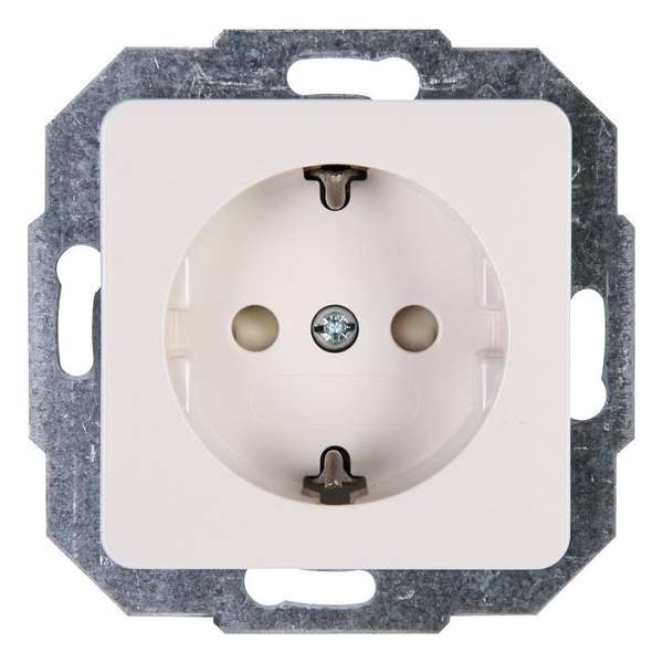 Kopp Milano – Enkele wandcontactdoos inbouw geaard (wit) Kopp Milano – Enkele wandcontactdoos inbouw geaard (wit)