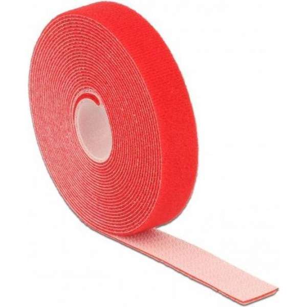 Kabelbinder Delock klittenband 5000x20mm 1x Rol rood Kabelbinder Delock klittenband 5000x20mm 1x Rol rood