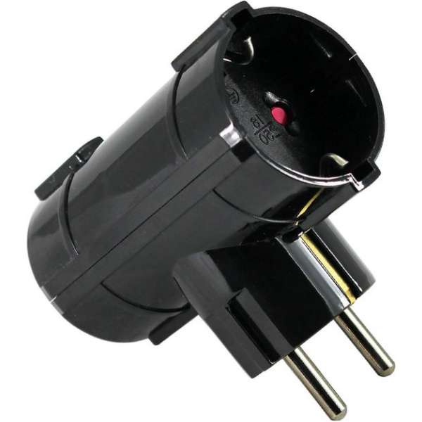 COMMEL Classic 2-voudige Stekker | Zwart | IP20 COMMEL Classic 2-voudige Stekker | Zwart | IP20