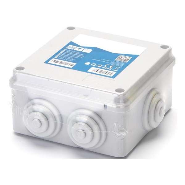 Lasdoos - Kabeldoos - Aigi Lassy - Vierkant - Opbouw - 100x100x50mm - IP44 - Grijs - BES LED Lasdoos - Kabeldoos - Aigi Lassy - Vierkant - Opbouw - 100x100x50mm - IP44 - Grijs - BES LED