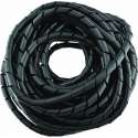 Spiral wrap kabelgeleider zwart -  bundel diameter: 8 - 80 mm