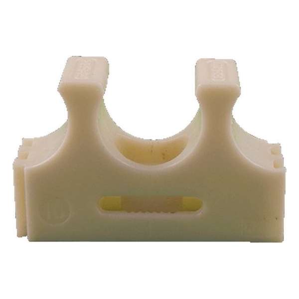 MEPA kabelbuisklem KB2, kunstst, cr\xe8me, v/buisdiam 19mm, koppelbaar MEPA kabelbuisklem KB2, kunstst, cr\xe8me, v/buisdiam 19mm, koppelbaar