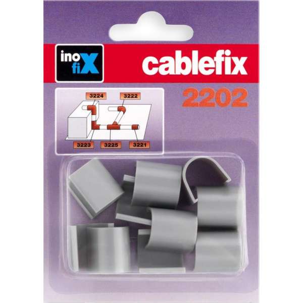 Cablefix 2202 (10mm) Zilvergrijs verleng stukken Cablefix 2202 (10mm) Zilvergrijs verleng stukken