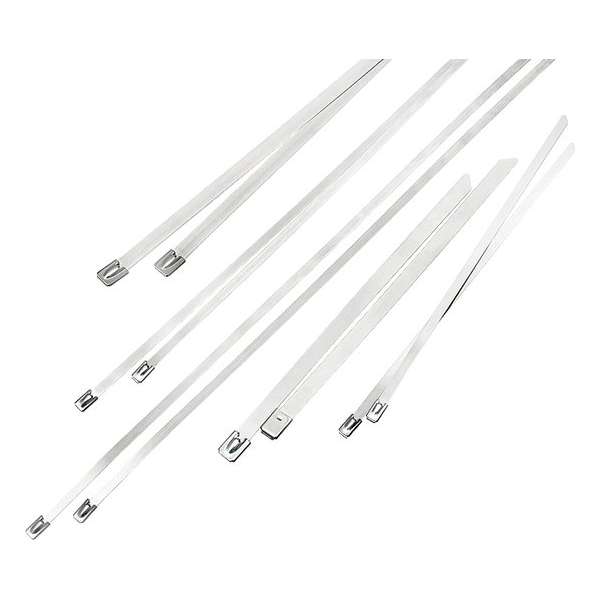 Metalen RVS Tie Wrap - 4,6 x 400 mm - 10 stuks Metalen RVS Tie Wrap - 4,6 x 400 mm - 10 stuks