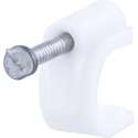 Kabelclip – rond – 8 mm – wit – 140 stuks