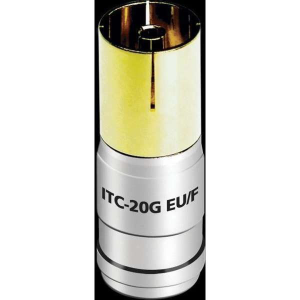 Audioquest ITC-18G EU Coax stekker female PUSH ON Audioquest ITC-18G EU Coax stekker female PUSH ON