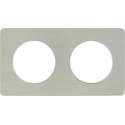 Schneider Electric Odace afdekraam 2-voudig Aluminium/Wit