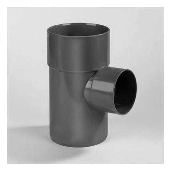 Verloop T-stuk 2x mof en 1x spie 87.5° PVC grijs keurmerk BRL52100 40 x 32mm Verloop T-stuk 2x mof en 1x spie 87.5° PVC grijs keurmerk BRL52100 40 x 32mm